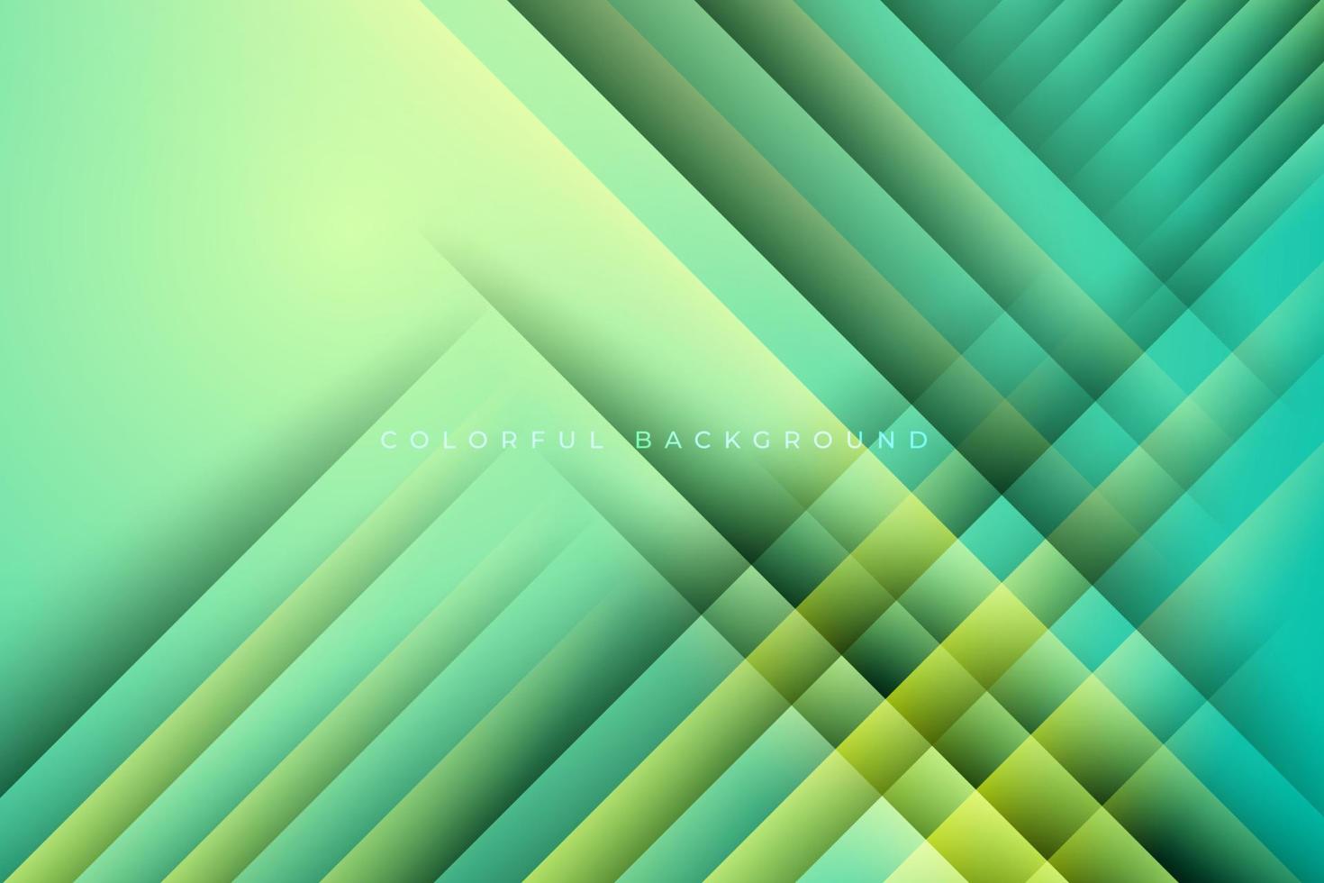 Abstract green colorful papercut background with gradient stripe. eps10 vector