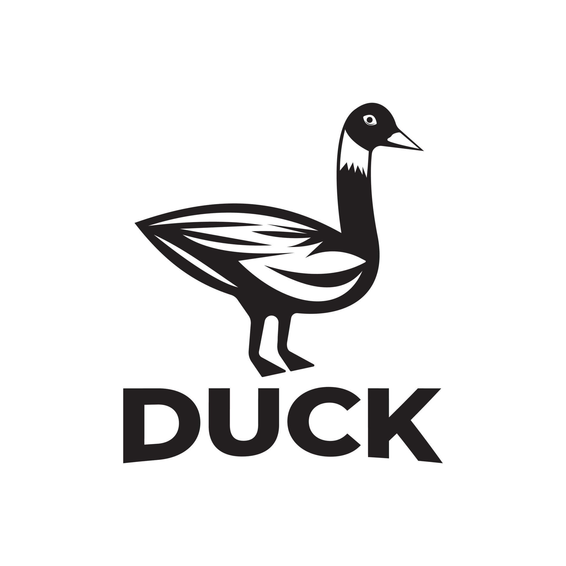 Duck logo vector illustration design template duck logo vector ...