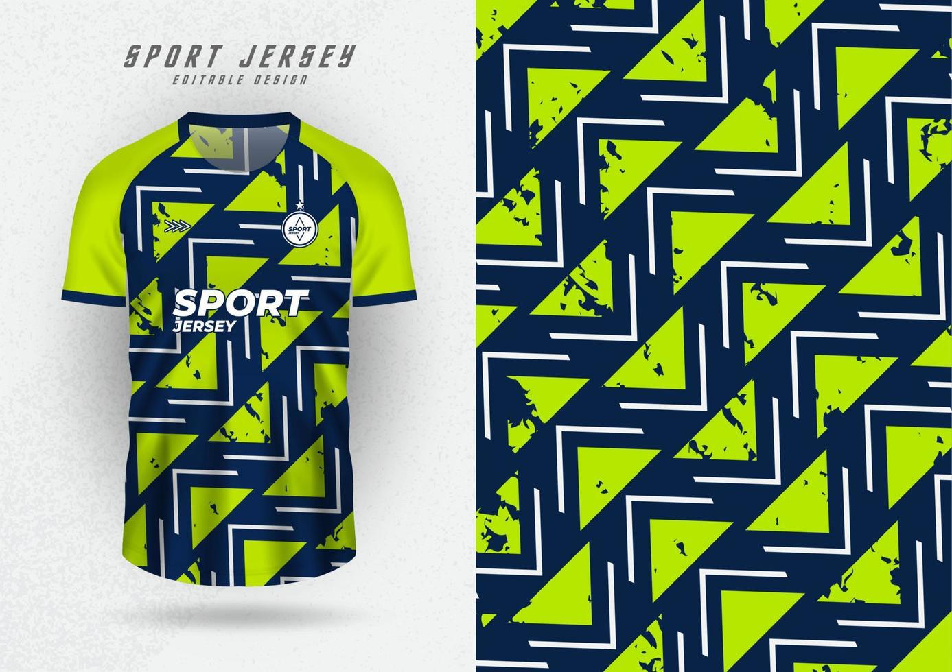 Background mockup for sports jersey, jersey, running shirt, lemon triangle pattern. vector