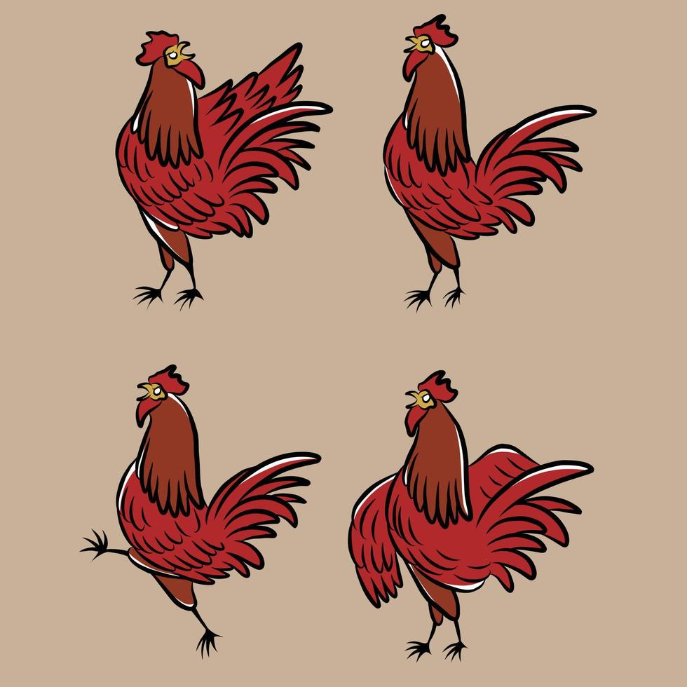 chicken vector illustration specially made for advertising needs and so on