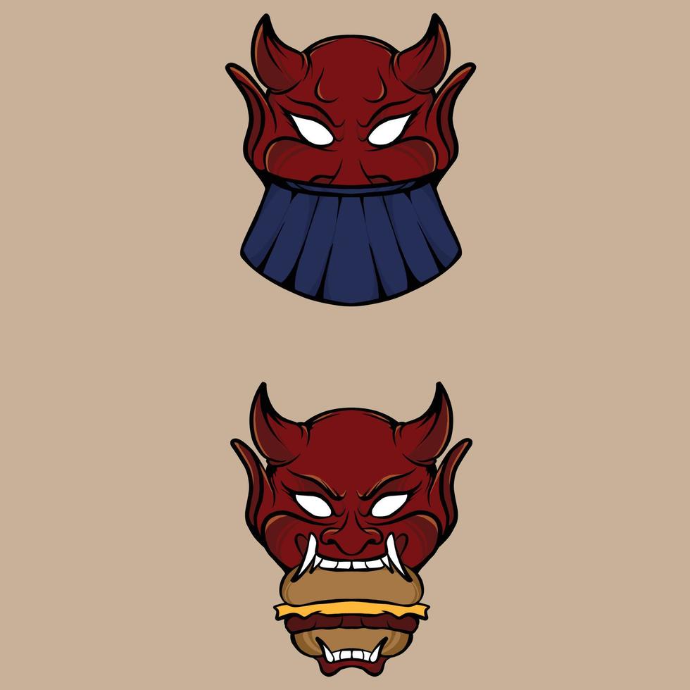 oni burger vector illustration specially made for advertising needs and so on