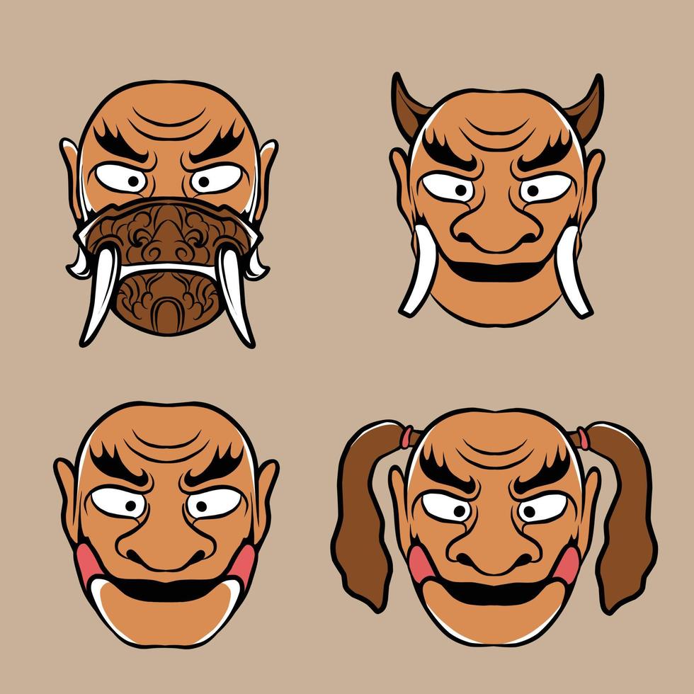japan mask vector illustration specially made for advertising needs and so on