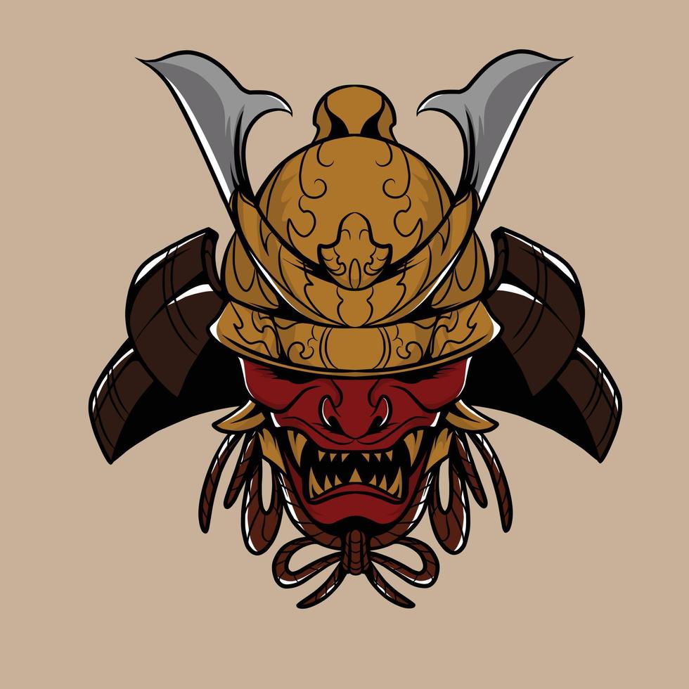 oni samurai ilustración vectorial especialmente diseñada para necesidades publicitarias, etc. vector