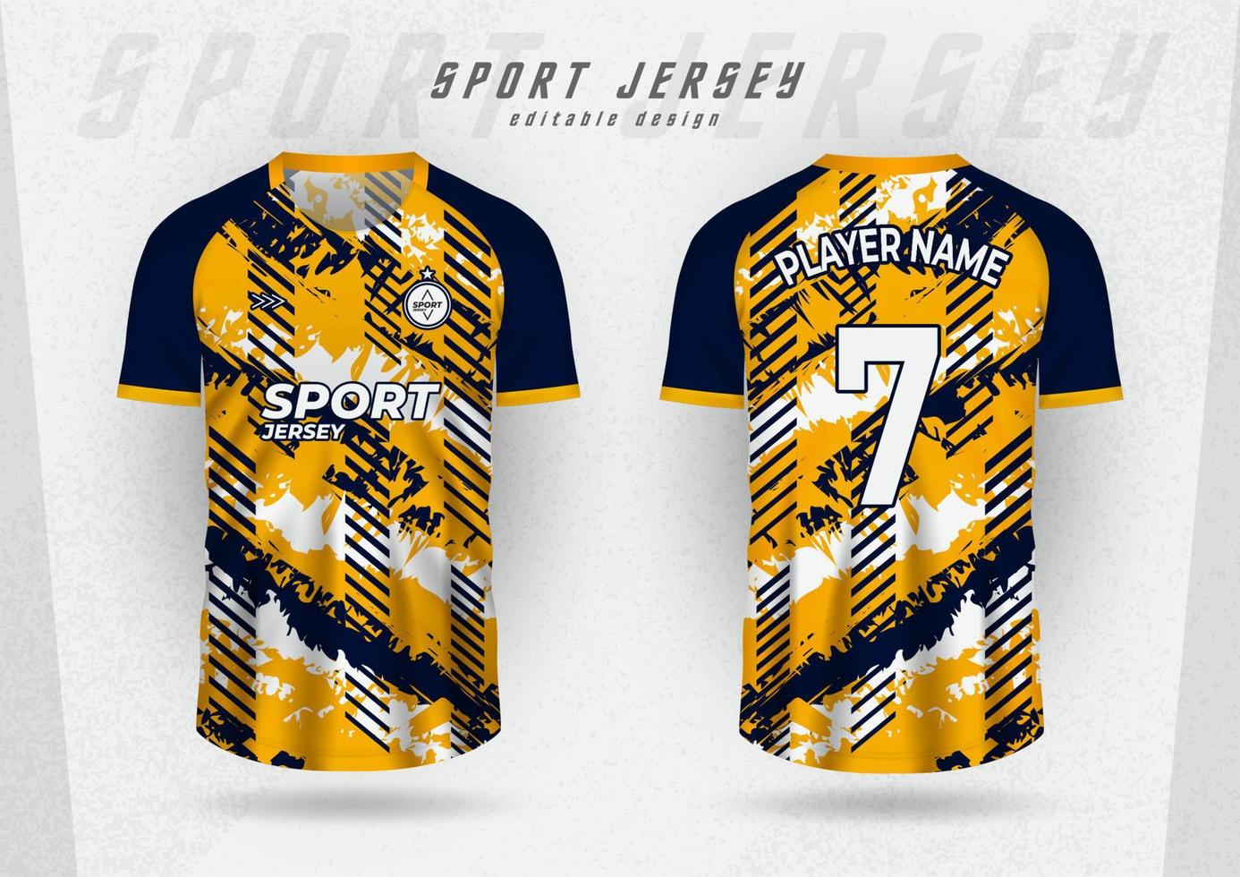 Background mockup for sports jerseys, racing jerseys, games jerseys, running jerseys, yellow grunge pattern. vector