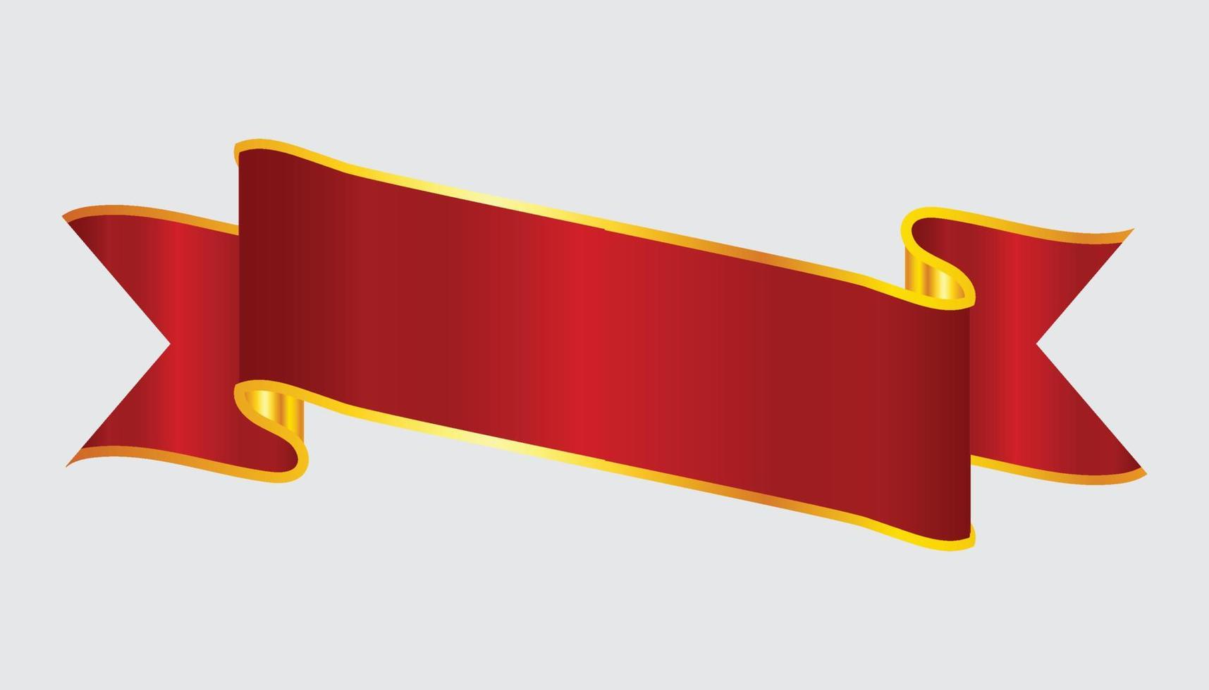 diseño de banner de cinta roja elegante creativo vector