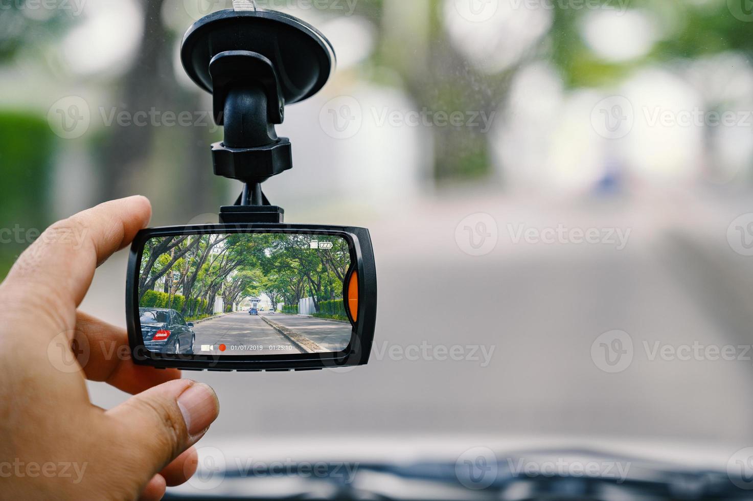 CCTV car camera for safety on the road accident photo