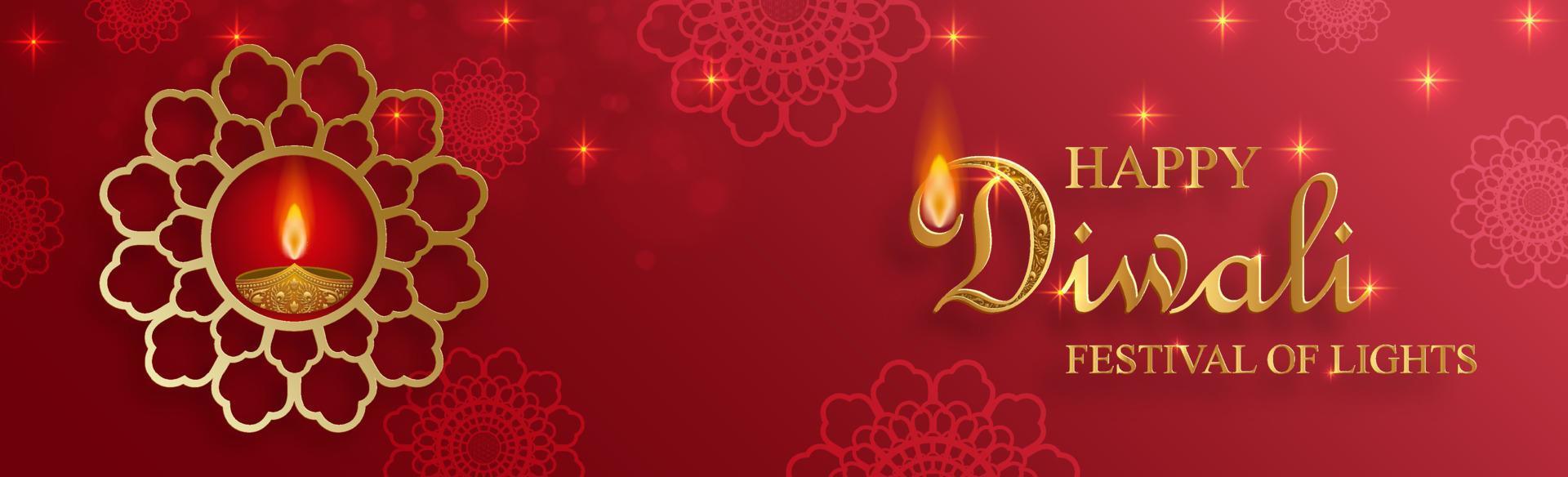 Diya lamp with fire lighting for Diwali, Deepavali or Dipavali ...