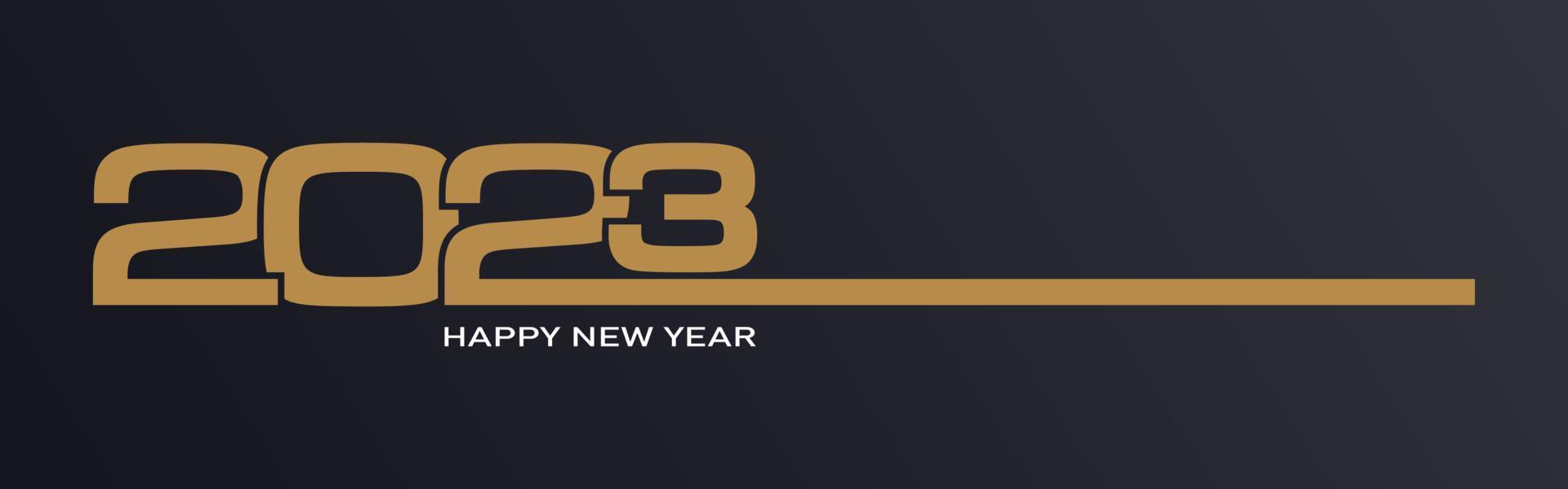 Happy New Year 2023, festive pattern on color background vector