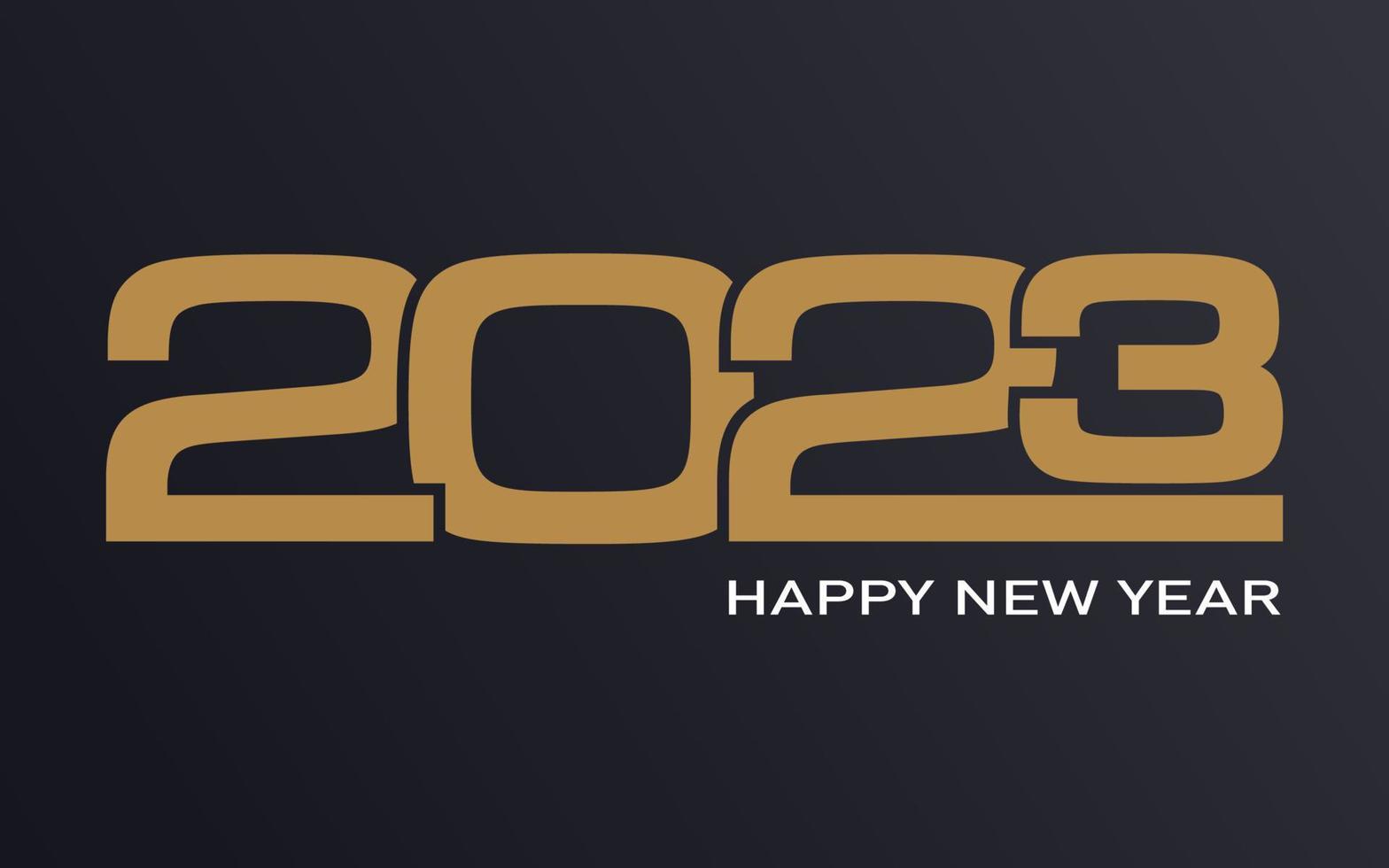 feliz año nuevo 2023, patrón festivo sobre fondo de color vector