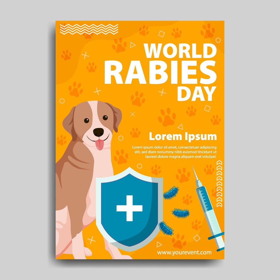 World Rabies Day Poster vector