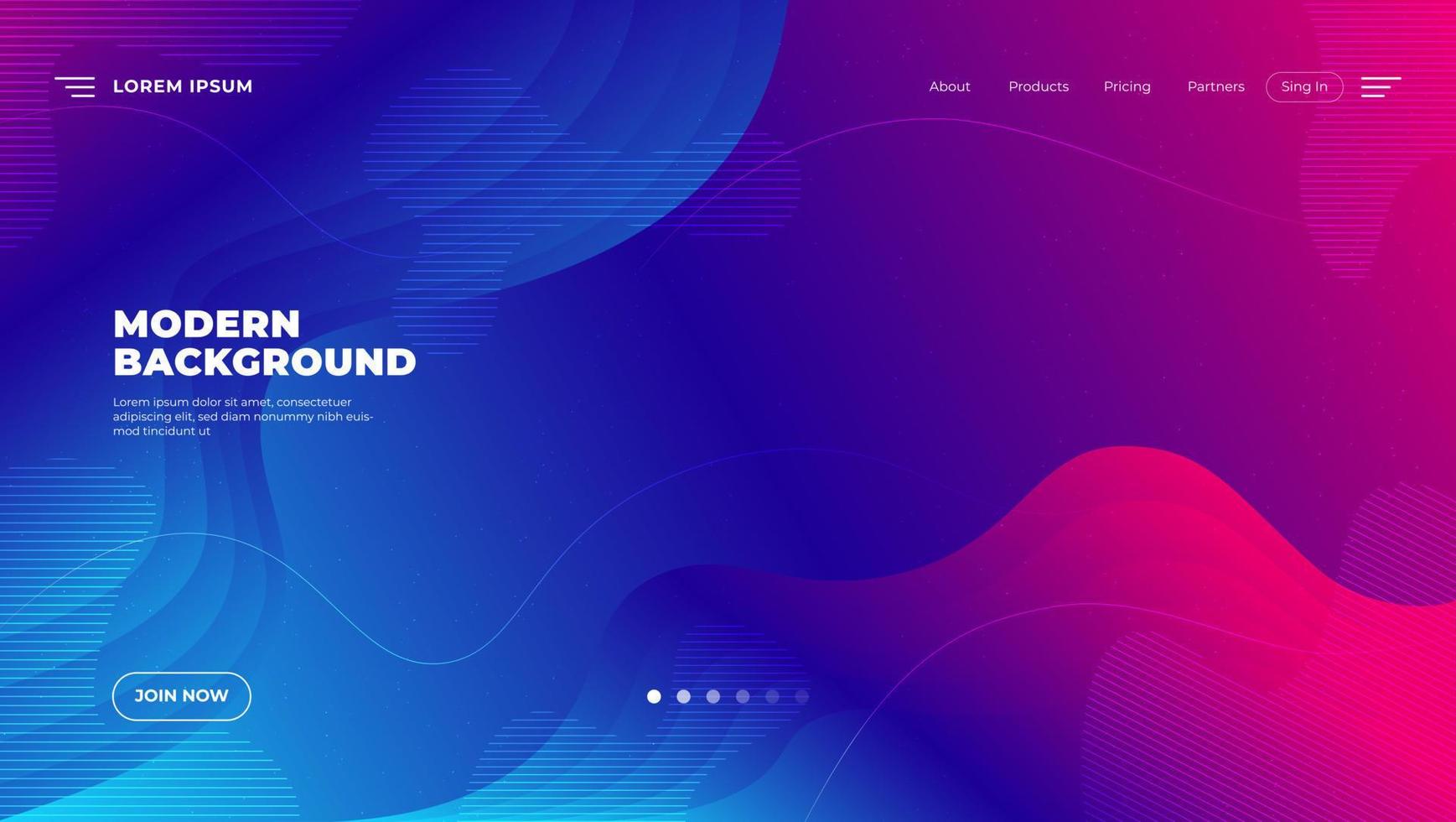 Abstract modern landing page background. Blue Liquid color background design. Futuristic Gradient. Minimal Pattern. Futuristic design posters. vector