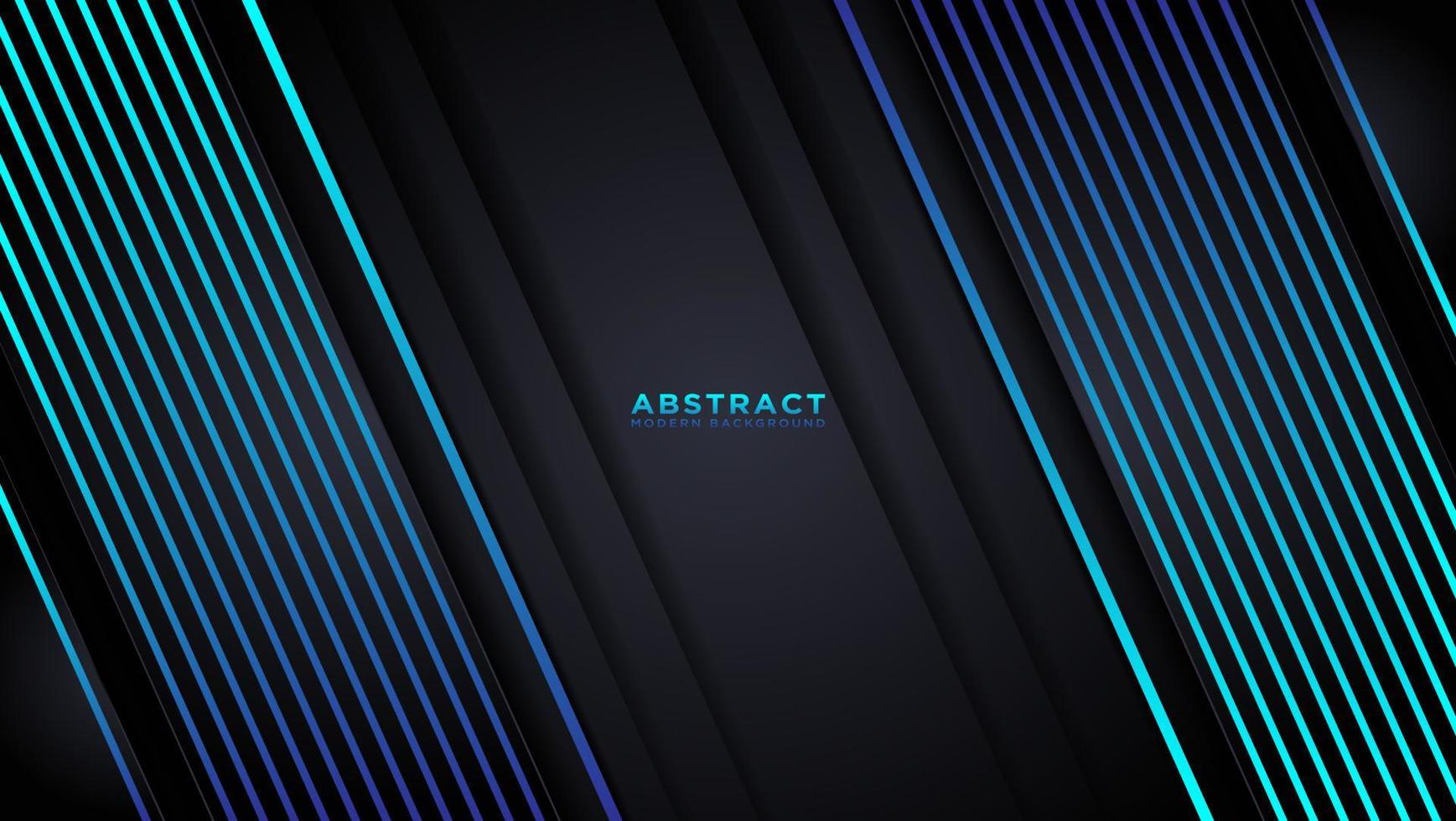 Abstract modern background with blue geometrical line shapes. vector