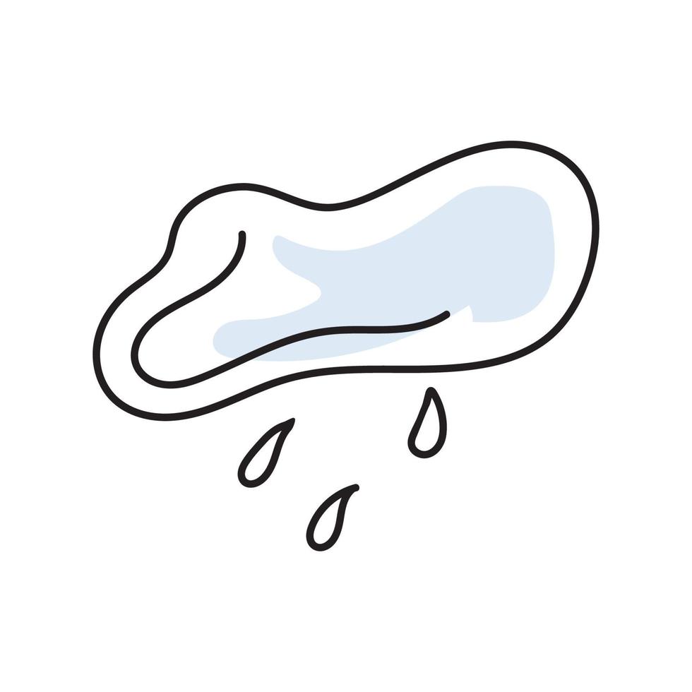 cloud with rain vector