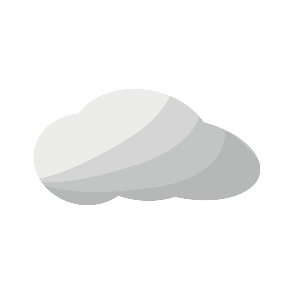 vector illustration of gray cloud