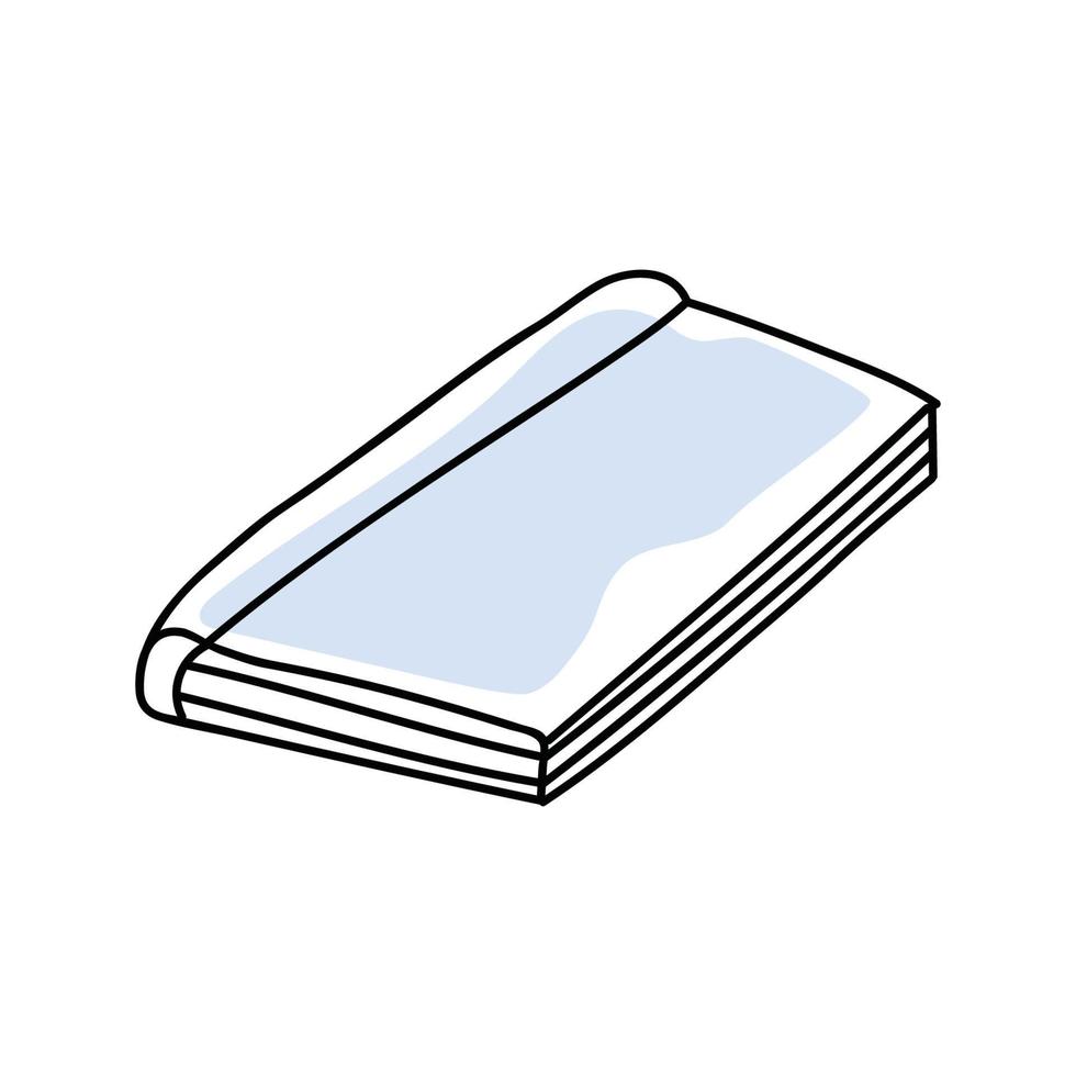 book in doodle style vector