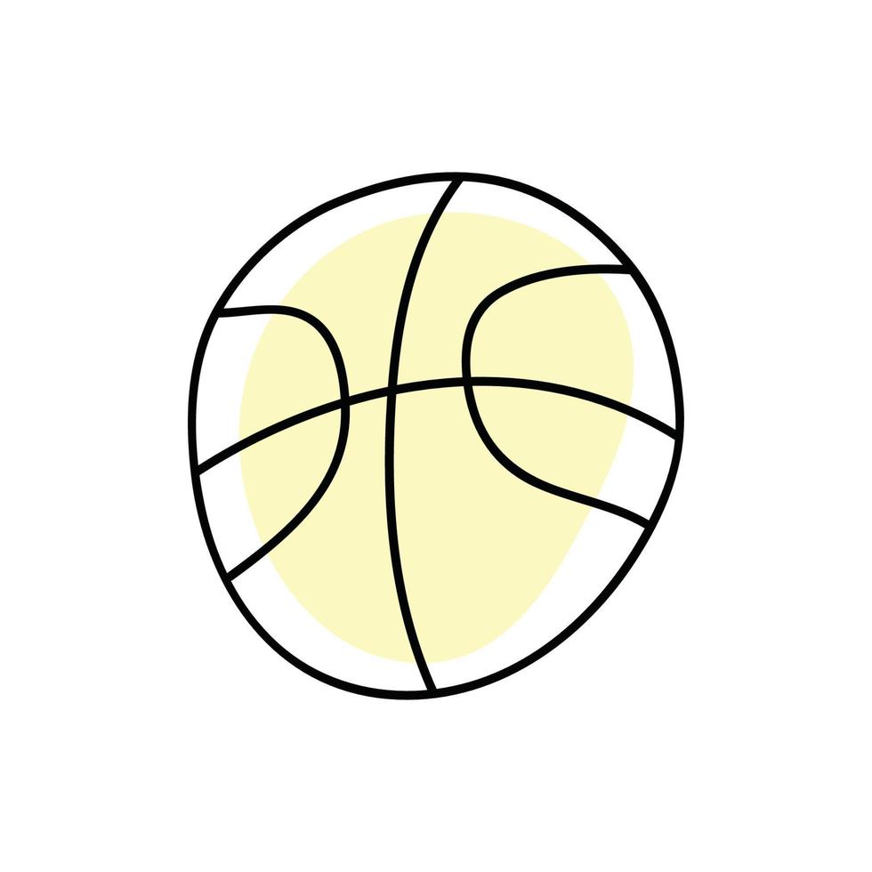 vector de pelota de baloncesto