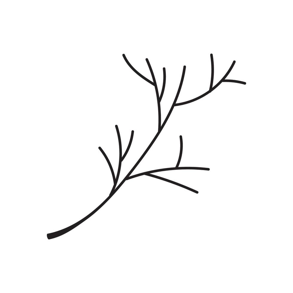 branch without leaves vector