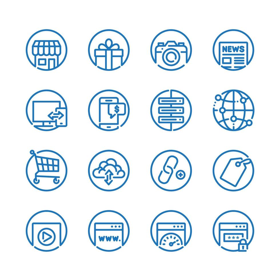 SEO and Internet icons with White Background vector