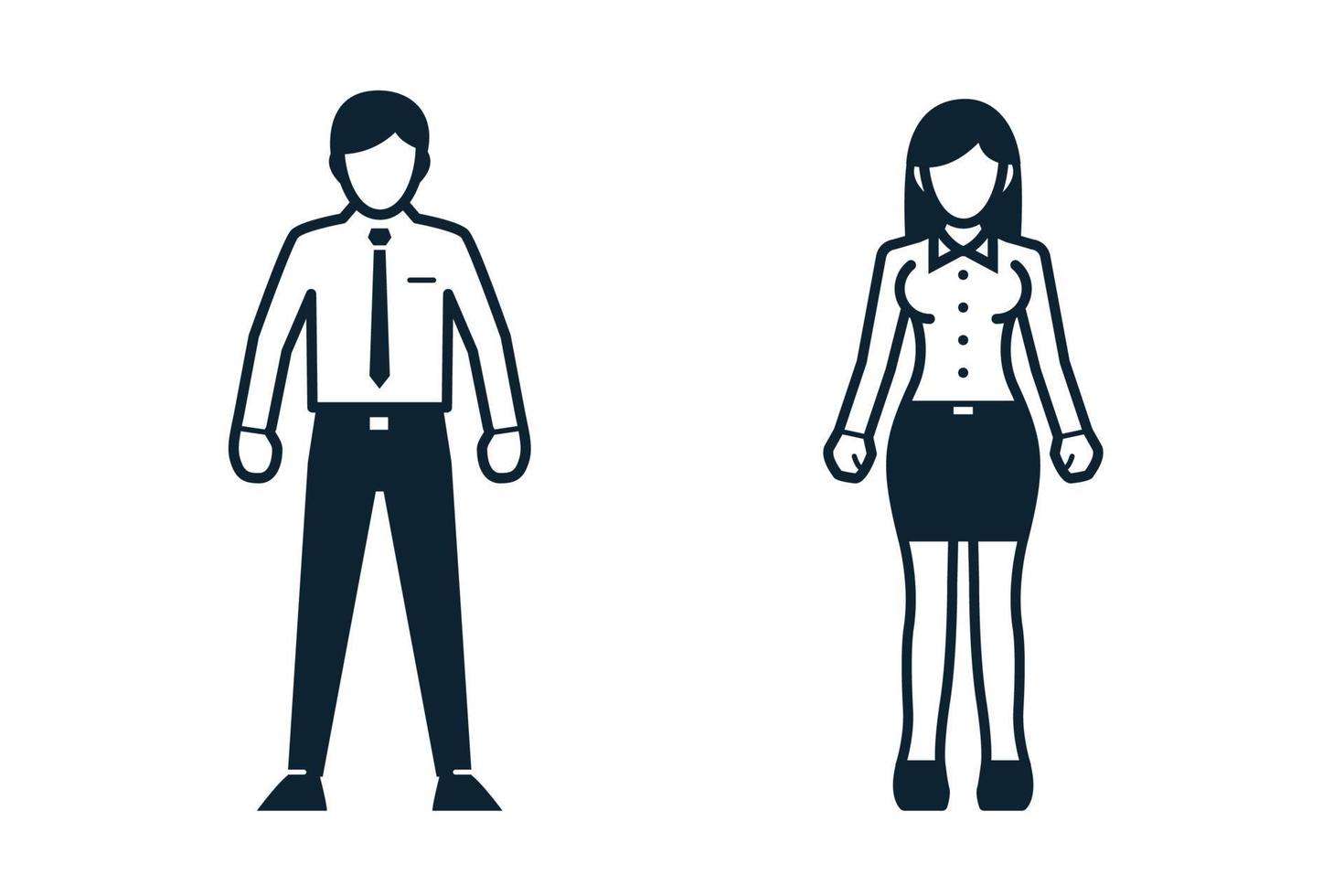 Student, Collegian, Uniform and People icons vector