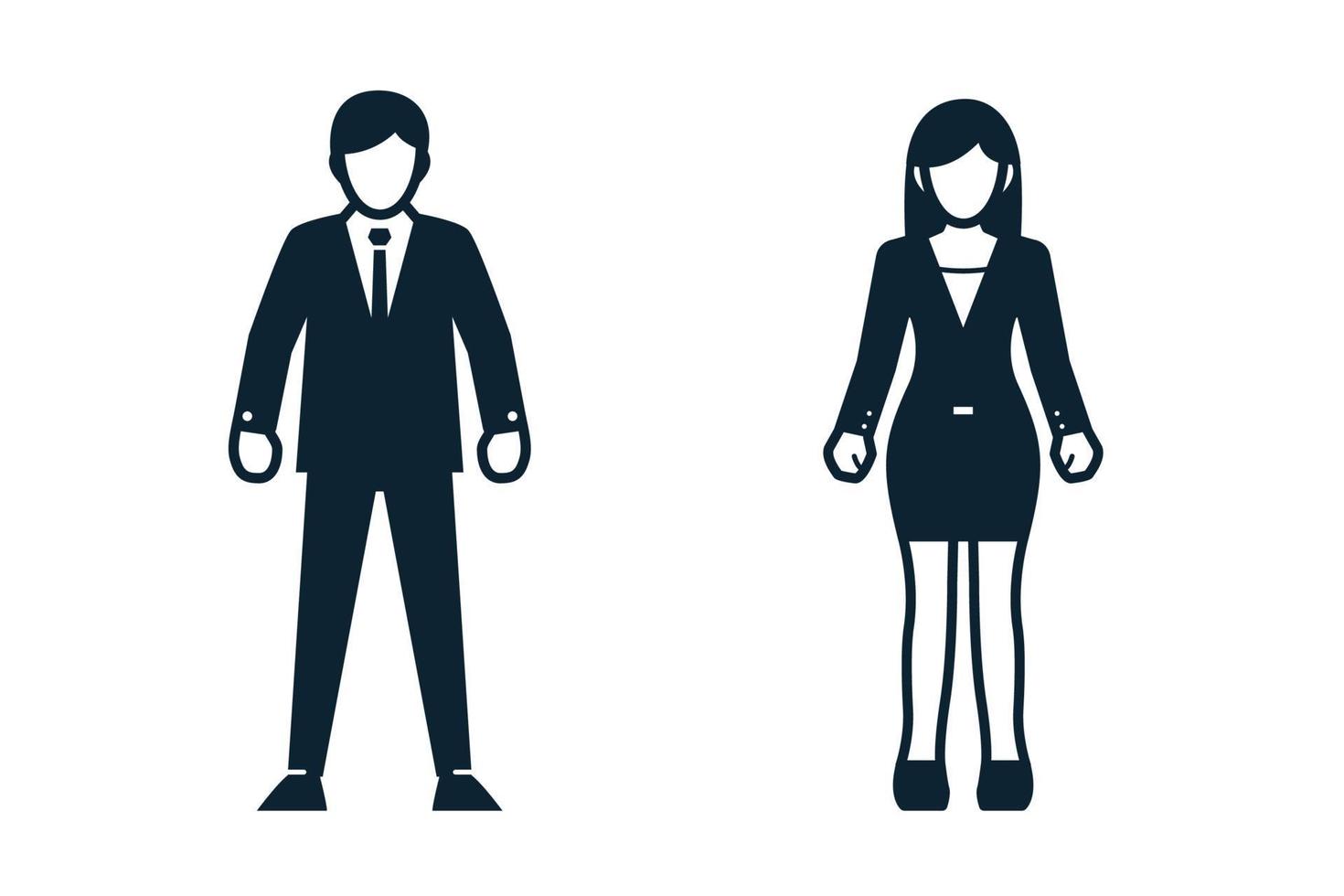 Businessman, Uniform and People icons vector