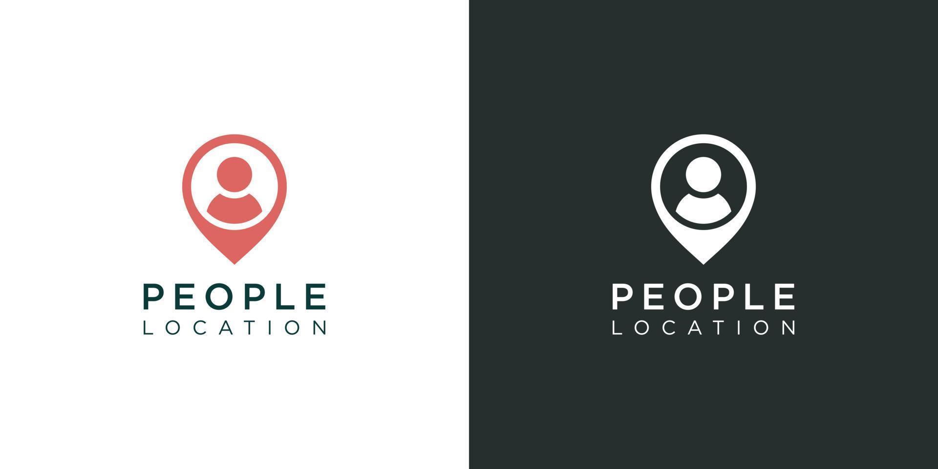 people location logo design vector