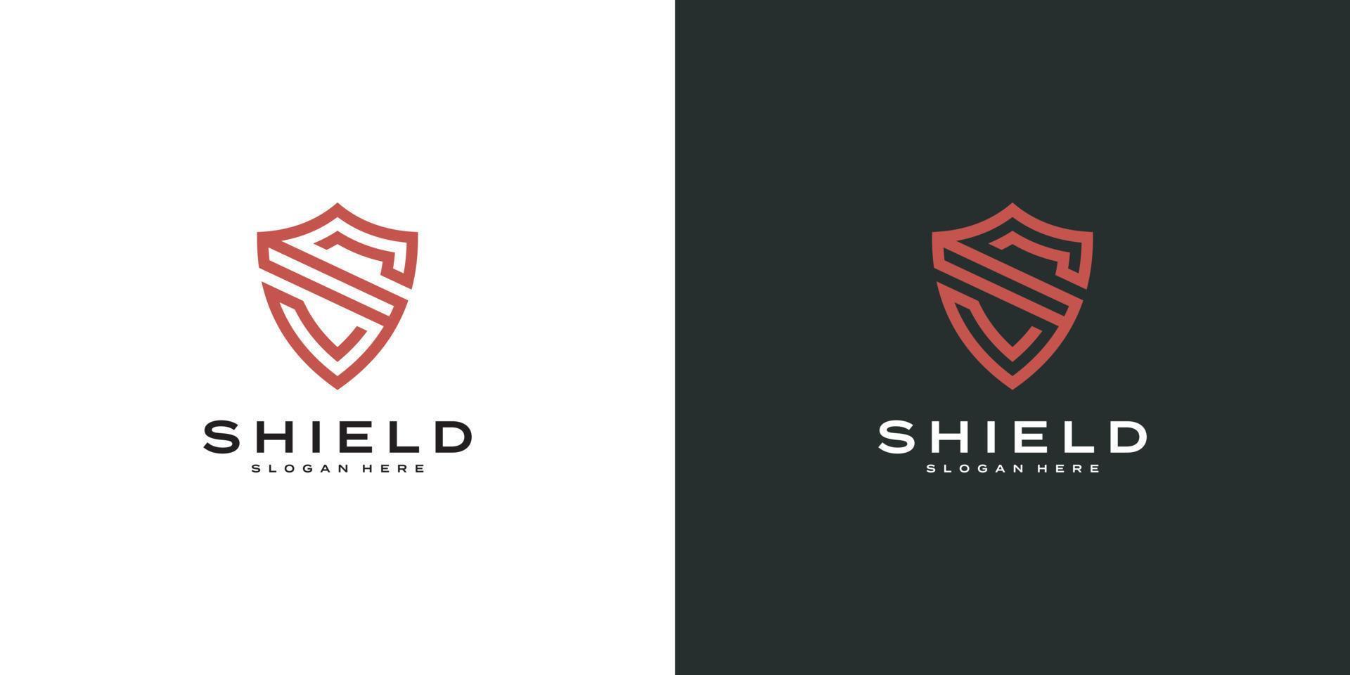 Security Shield Logo vector premium