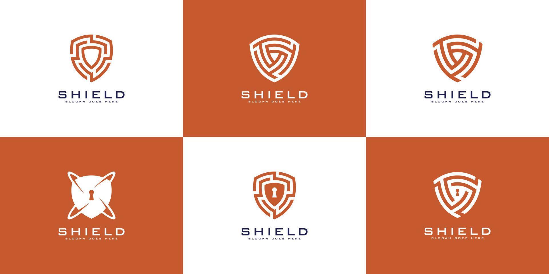 Security Shield Logo vector premium