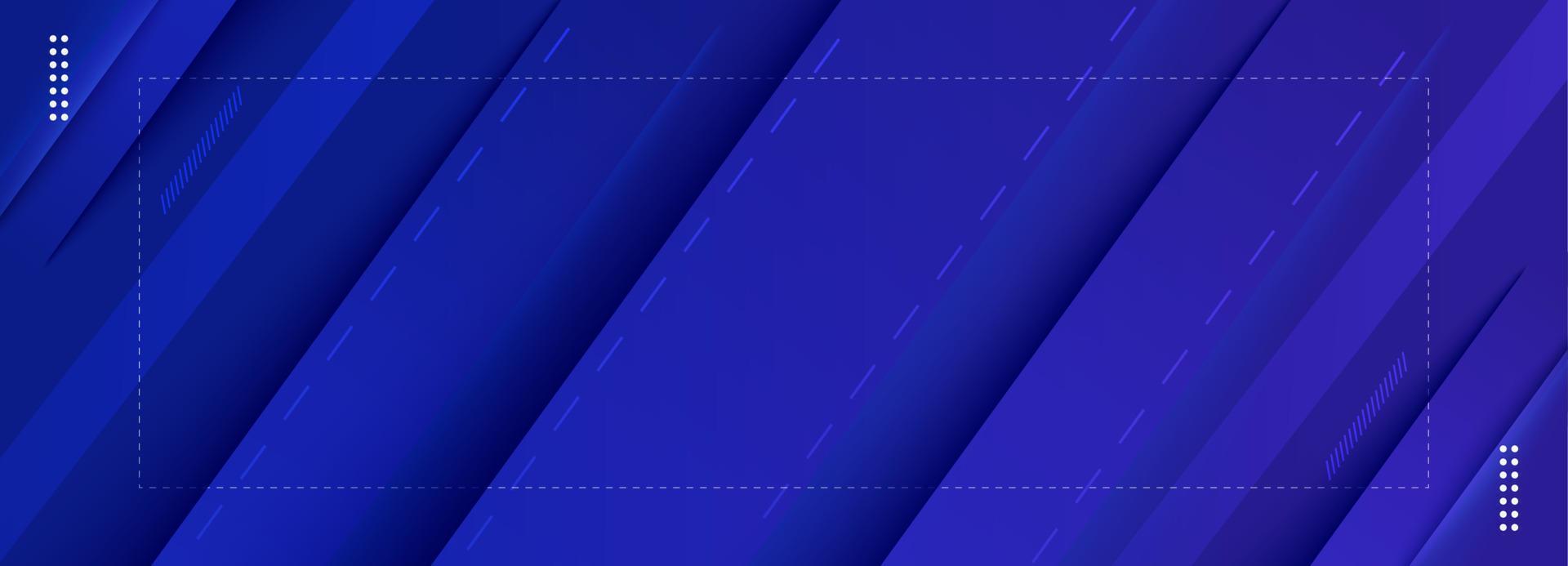 fondo de banner azul abstracto de línea inclinada vector