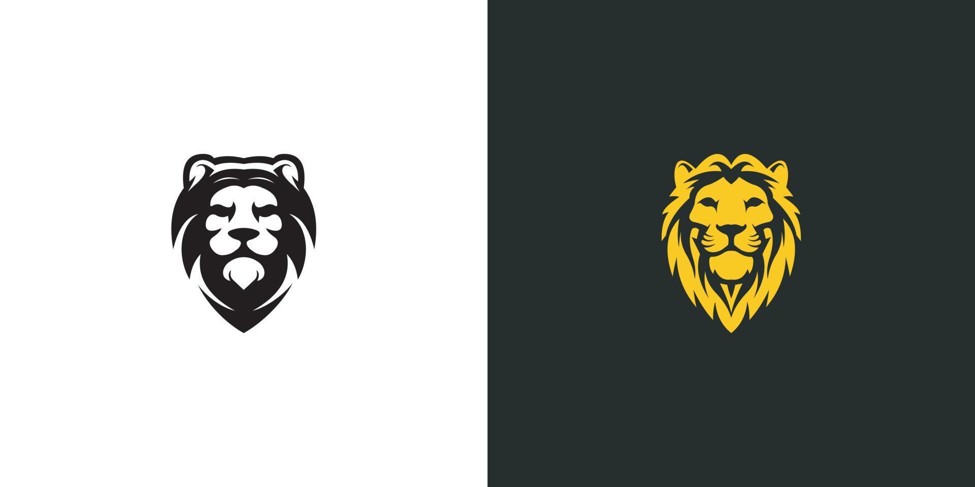 león, cabeza, logotipo, vector, animal vector