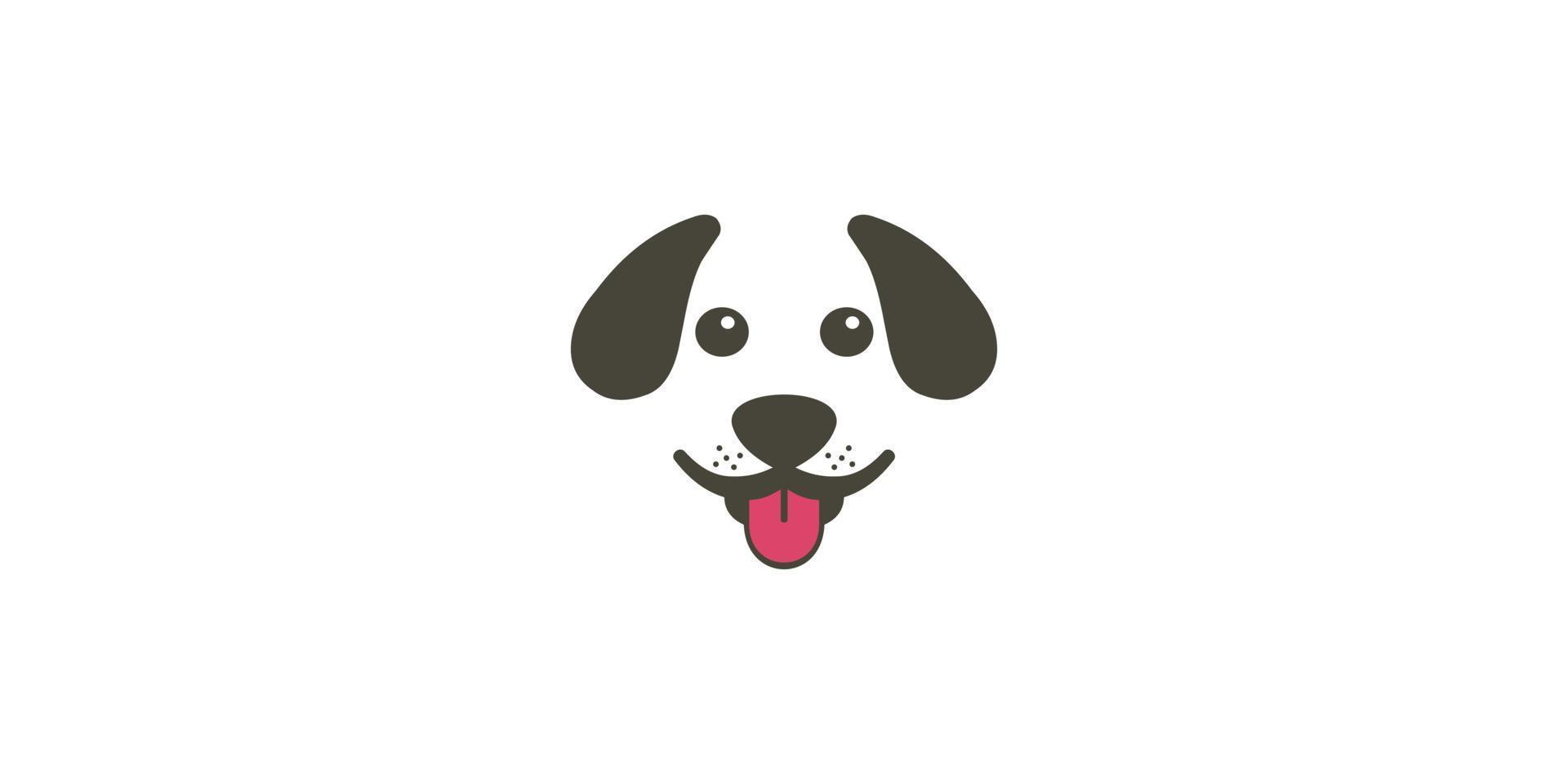 dog head logo vector