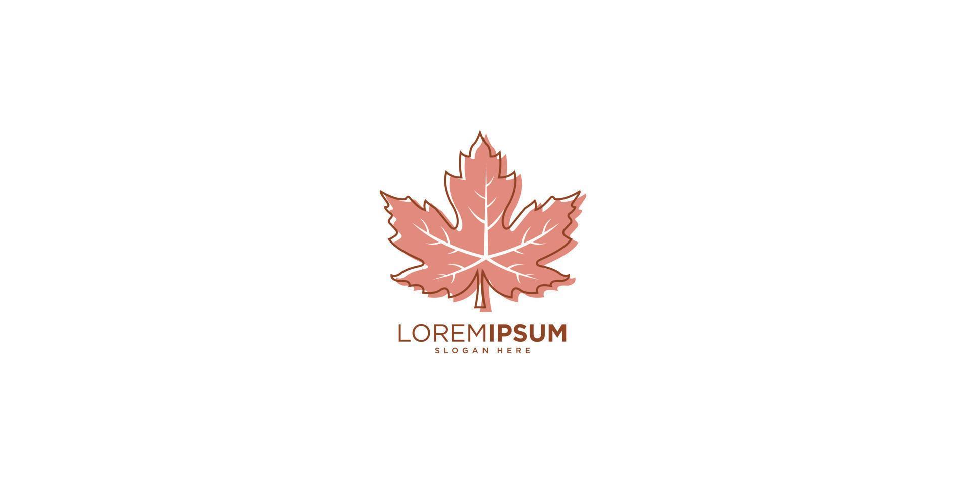 maple leaf logo vector design