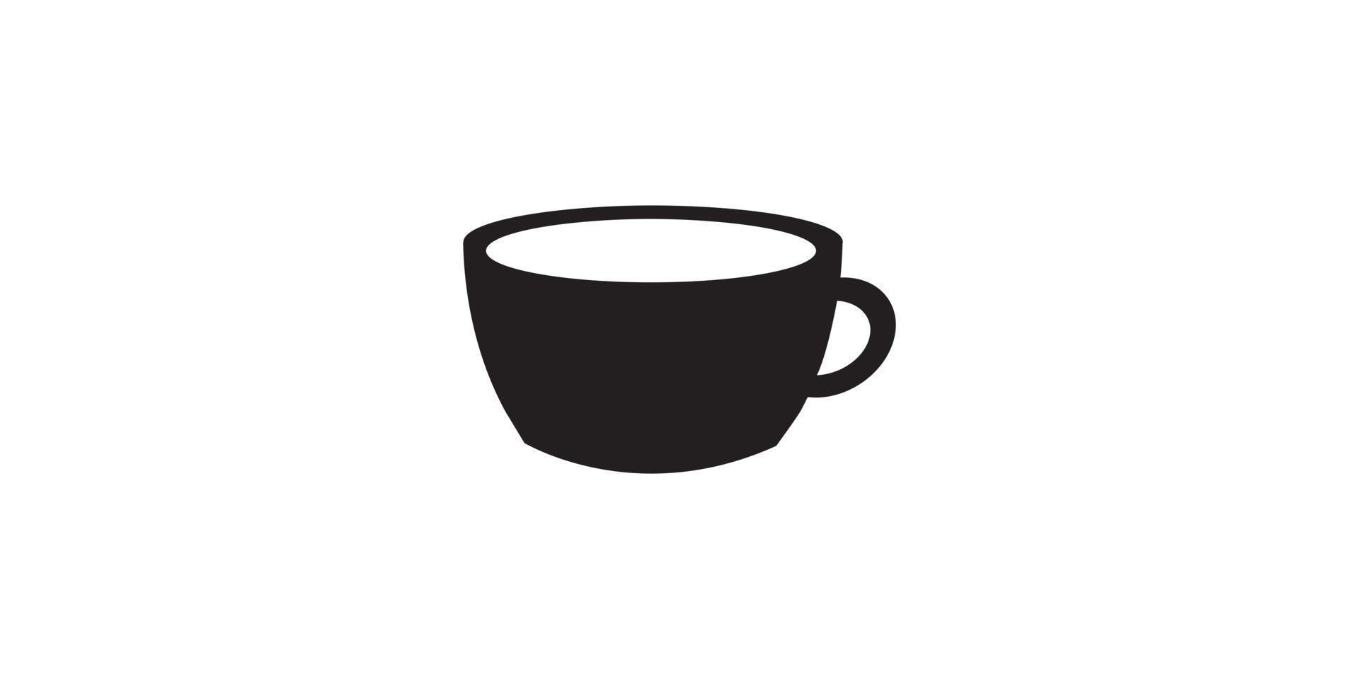 icono de taza. plantilla de logotipo de diseño de signo vector