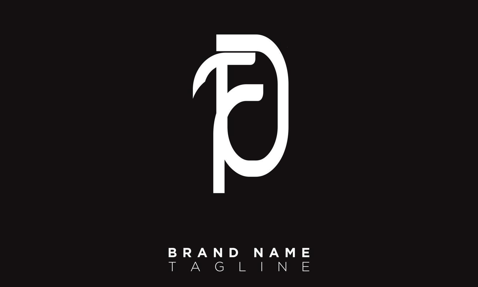 FA Alphabet letters Initials Monogram logo AF, F and A vector