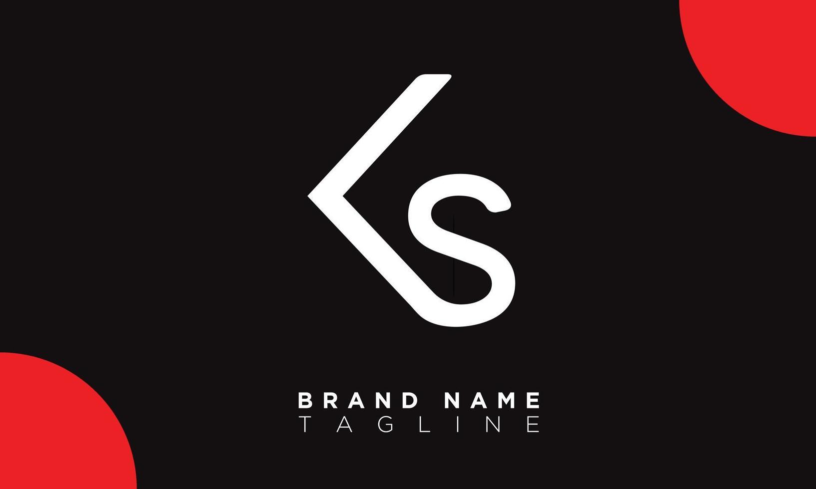 KS Alphabet letters Initials Monogram logo SK, K and S vector