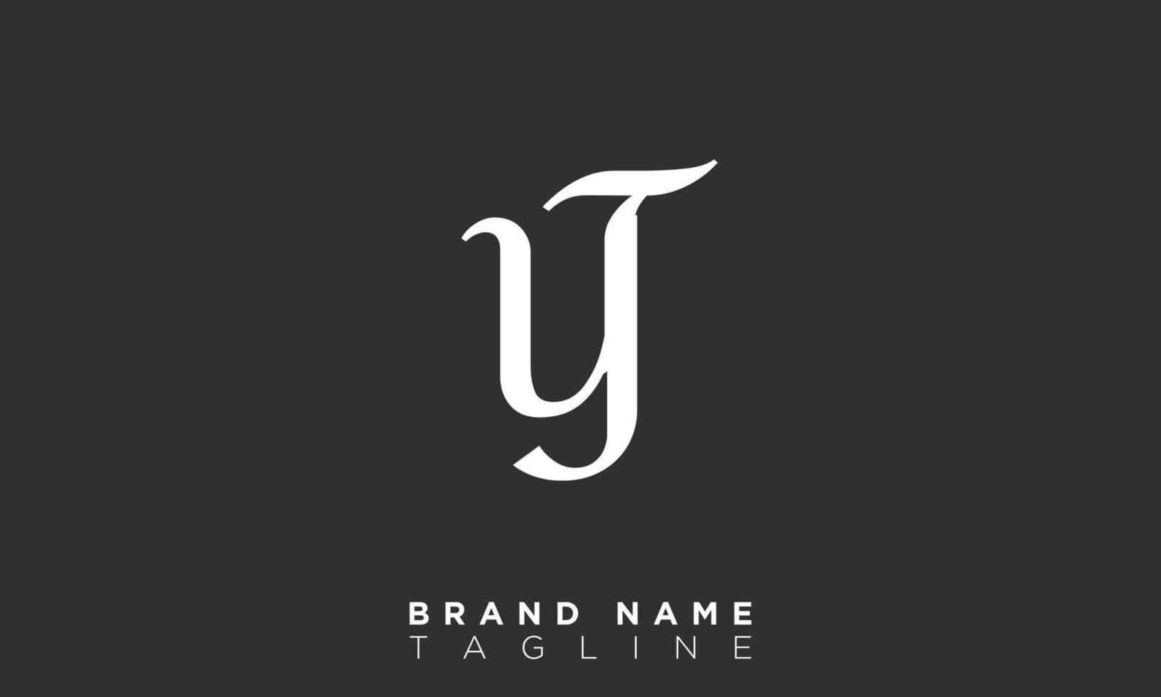 YT Alphabet letters Initials Monogram logo TY, Y and T vector