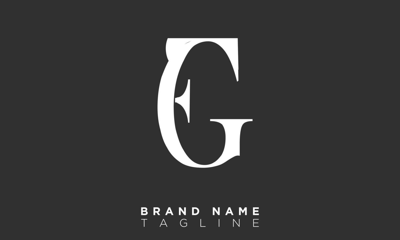 EG Alphabet letters Initials Monogram logo GE, E and G vector