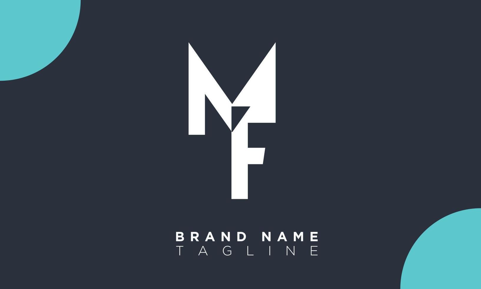 Alphabet letters Initials Monogram logo MF, FM, M and F vector
