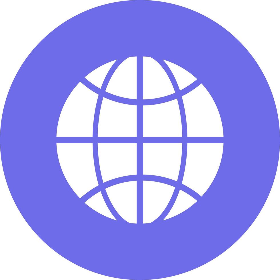 símbolo del globo. signo del planeta tierra o del navegador de Internet. vector