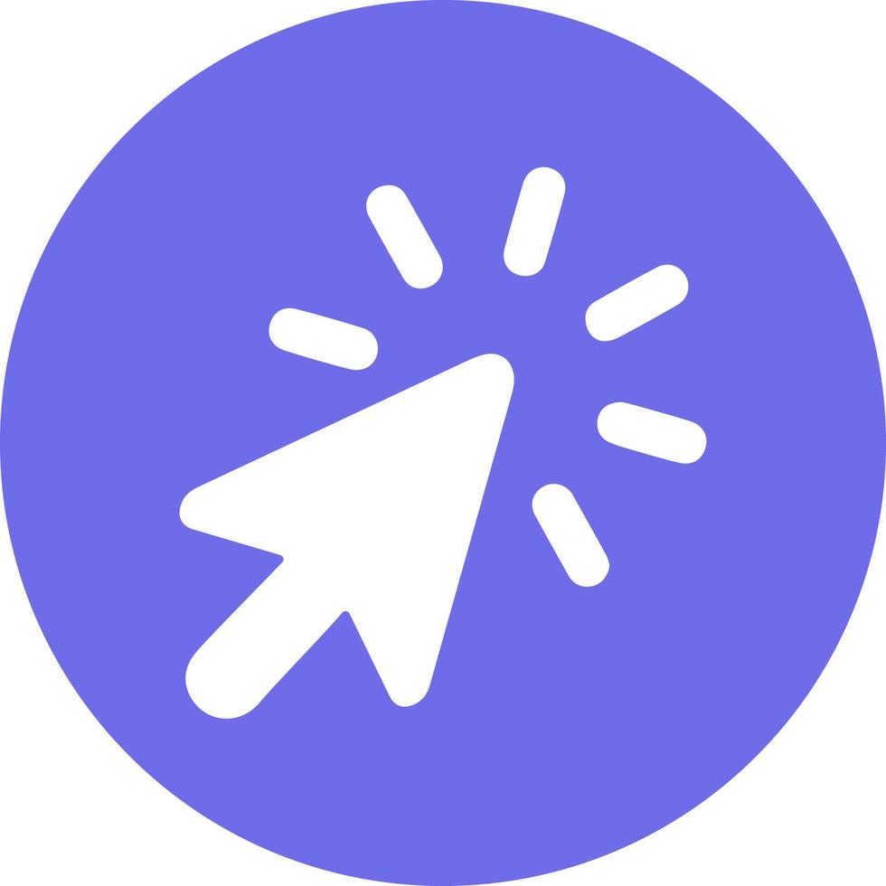 Cursor icon in trendy flat style vector