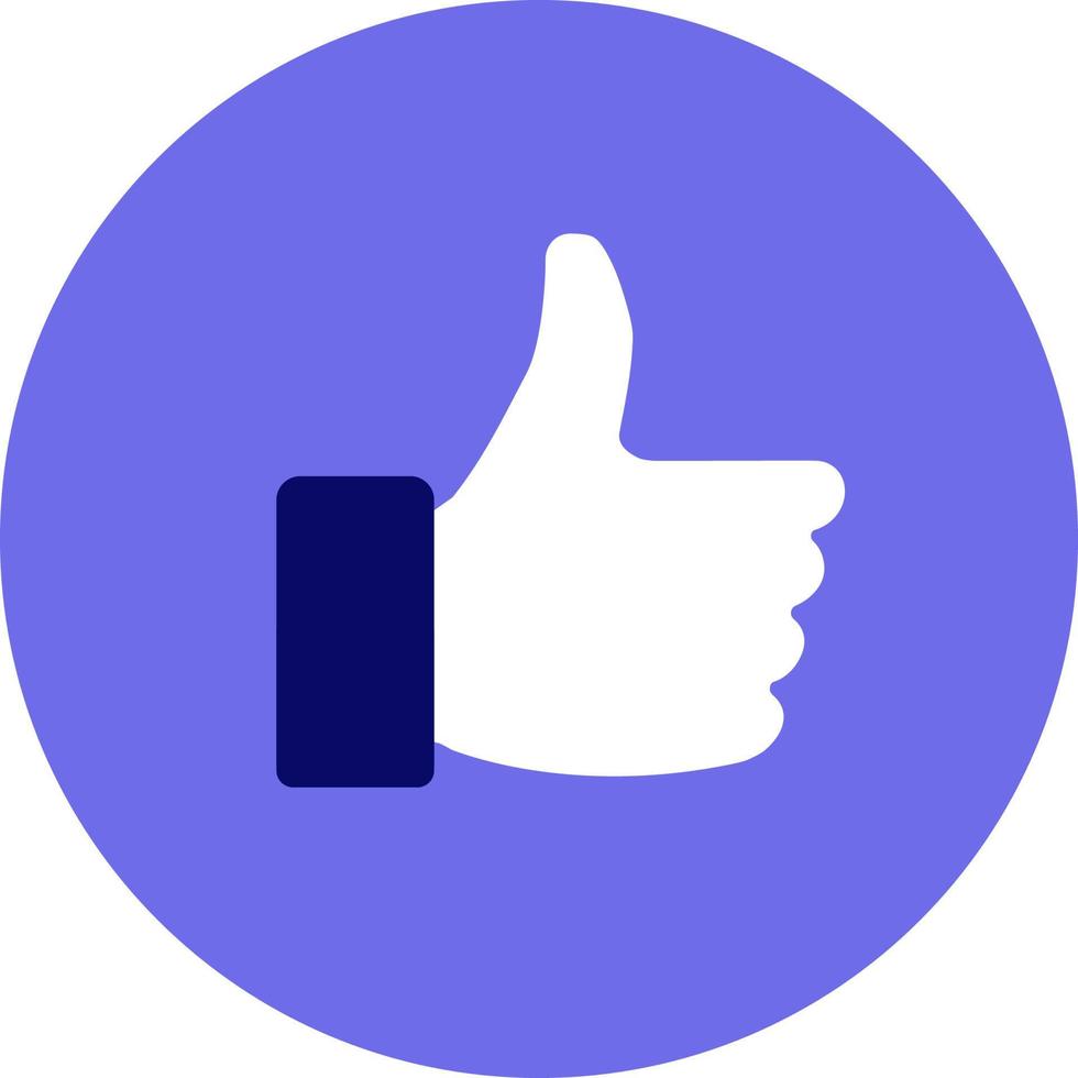 Hand Thumb Up icon flat vector