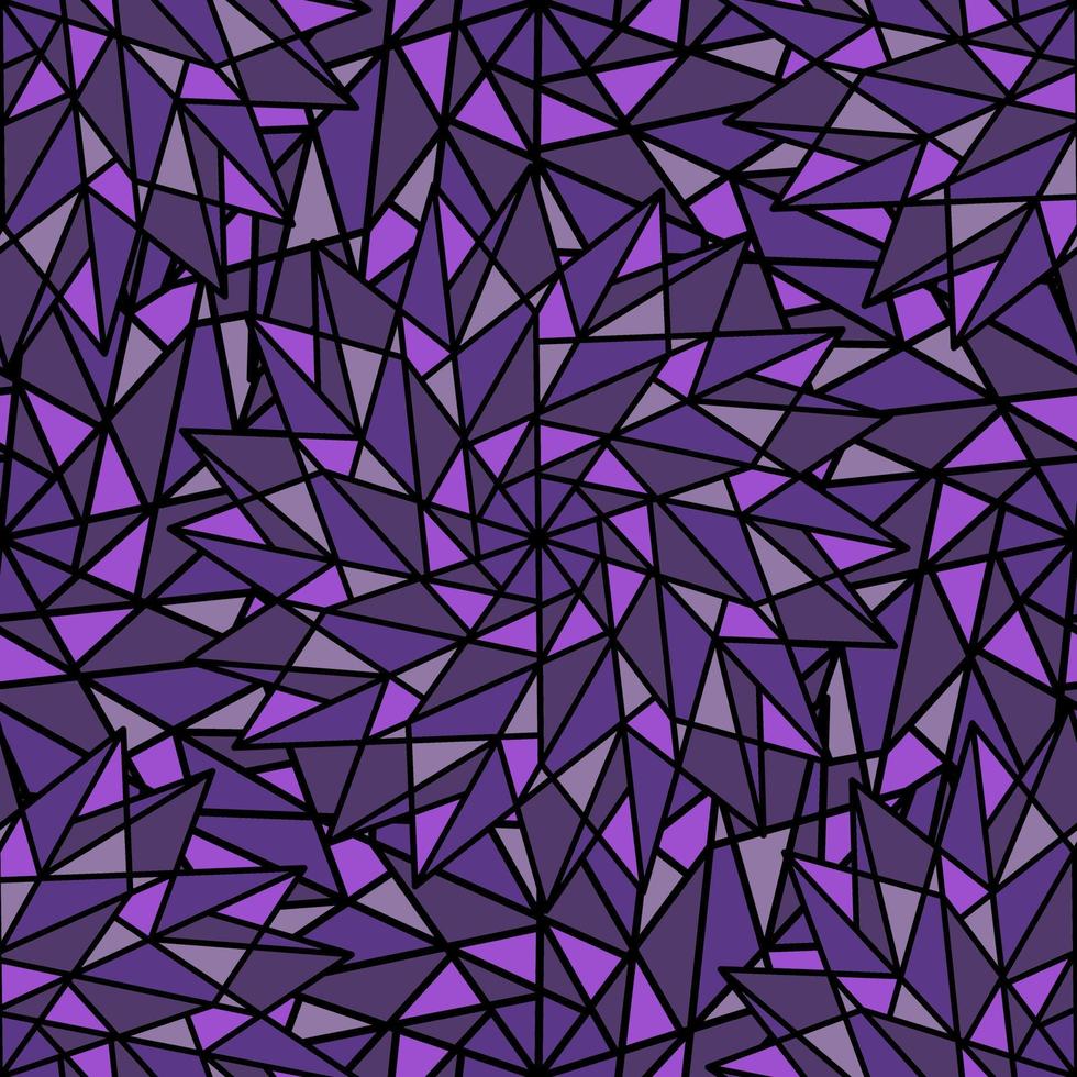 ABSTRACT PURPLE VECTOR SEAMLESS BACKGROUND WITH COMPLEX GEOMETRIC STARS IN THE FORM OF A KALEIDOSCOPE