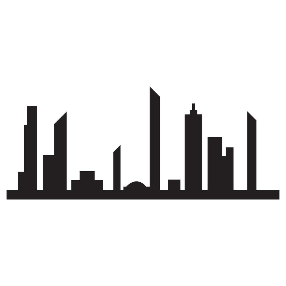 Modern City skyline vector icon background