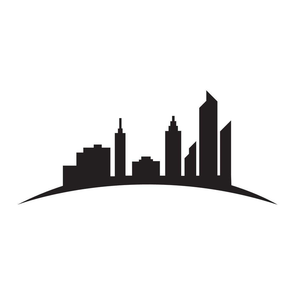 Modern City skyline vector icon background
