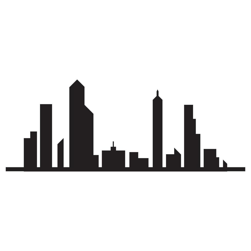 Modern City skyline vector icon background