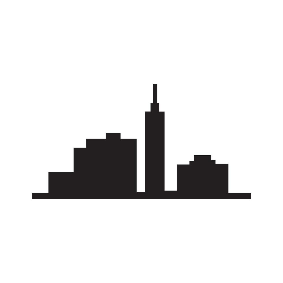 Modern City skyline vector icon background