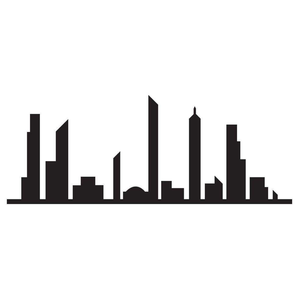 Modern City skyline vector icon background