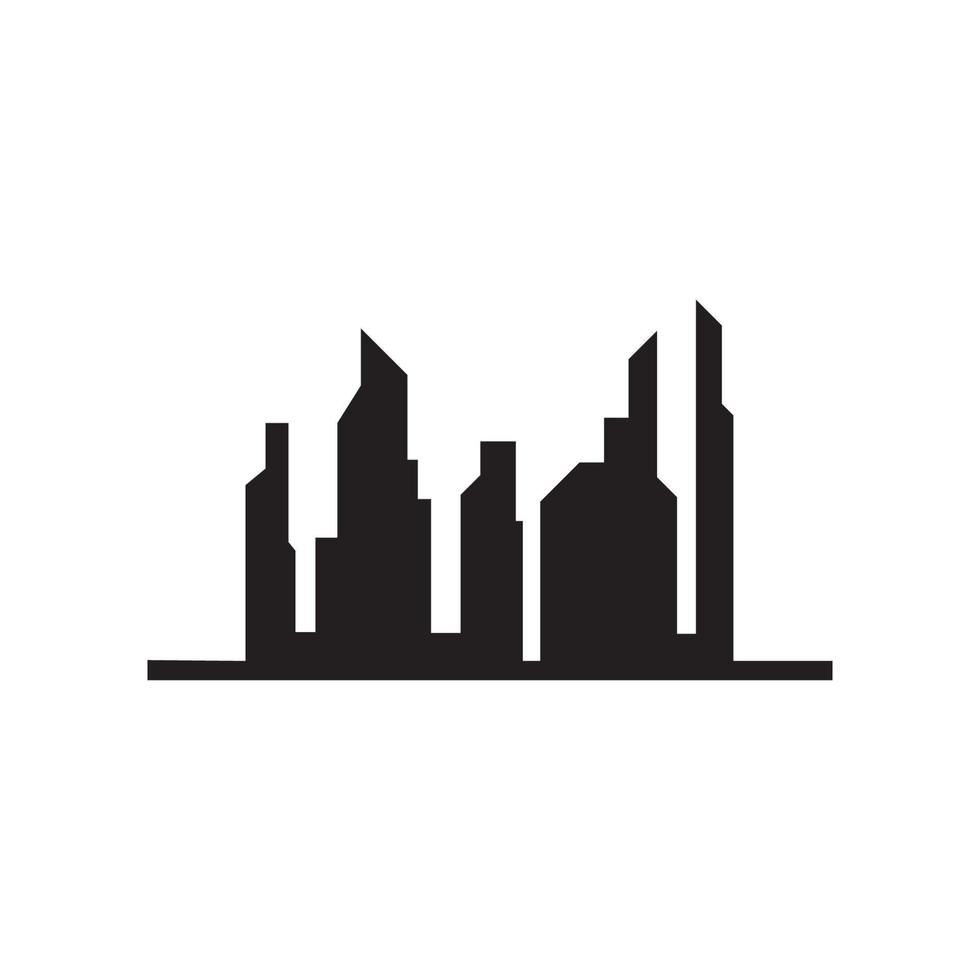 Modern City skyline vector icon background