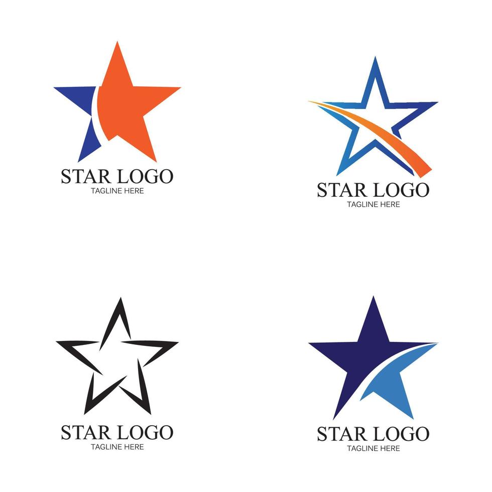 Star icon Template vector