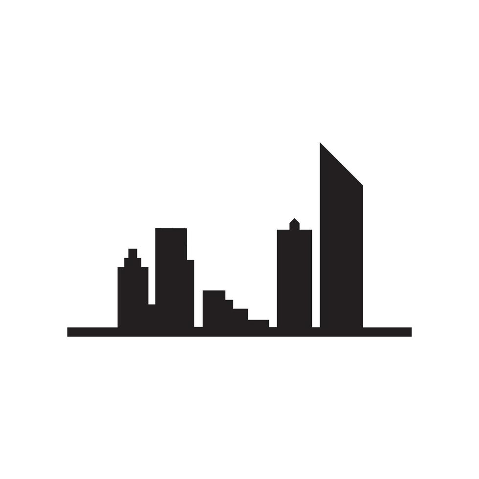 Modern City skyline vector icon background