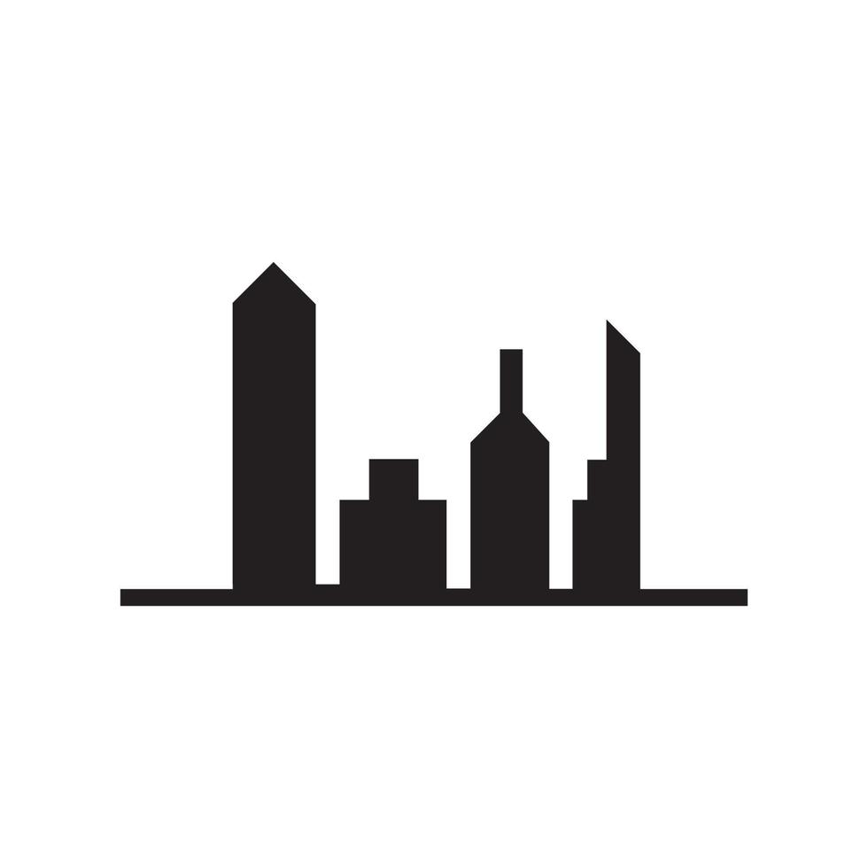 Modern City skyline vector icon background